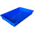 胶盘长方形塑料周转箱方盘浅盘盒子托盘鸽子洗澡盆养殖收纳盘加厚 1号塑料盘蓝色(370x250x65mm)