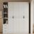 李欧现代简约家用卧室实木质颗粒板衣柜出租房储物柜一门到顶衣橱定制 1.2米三门[2.4米高18厚背板] 二门衣柜