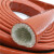 硅胶玻纤套管 耐高温防火套管 隔热套管 耐热耐火套管 石棉保护管 内径65mm一米