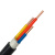起帆电线电缆 YJV3*1平方国标电力电缆 绝缘护套硬电缆硬线 黑色1米【50米起售】