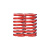 威锐嘉 红色弹簧模具耐高温压缩矩形扁线合金弹簧外径16  红色弹簧18*25-10个 