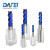 DAFEI65度钨钢圆鼻铣刀蓝色纳米涂层4刃合金牛鼻刀CNC刀具R角铣刀立铣刀8R0.5*8D*75L