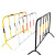 山西道路黄黑铁马市政护栏基坑施工路栏围栏隔离栏防爆交通设施 7斤红白115带板子