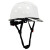 惠利得厦门abs工程头盔领导建筑工地施工安全帽白色男国标印字 白色 无孔 双色