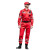 久臻 YSF17 救援服应急长袖防静电套装消防户外地震水上 救援工作套装 上衣加裤子 红色 XL 
