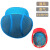米囹适用于安全帽内衬吸汗垫蓝网棉布四季通风透气可拆洗工地安全帽配件帽衬 蓝色内衬 均码 2个