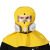 LIEVE防毒面具全面罩喷漆专用防毒防尘防护喷砂全脸面罩头罩罩头护面罩 黄色套装