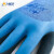 星宇（XINGYU）双子星A333 双层浸胶手套 防滑耐磨劳保手套 工作防护手套 M码 2副装（紫色+蓝色）