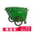 400L550L塑料环卫保洁清运车移动垃圾桶垃圾车手推车户外带盖带轮 草绿色400L