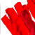 京斯坦劳保电焊手套隔热防火星焊接三线焊工绒布手套 绒布手套（三线）(20双)