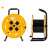 度凝远 移动电缆盘 电线卷线盘30/50/80米 户外耐摔托线盘 黄色铁盘小40米3*2.5平方