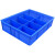 美消 应急处理物资分隔式周转盒1号分格箱（分4格）蓝色