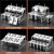 XMSJ(A-斜平双层伸缩架1号套装)不锈钢份数盆架子套装奶茶物料果酱盒伸缩架分数盒商用分格调料盒剪板V660