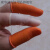 定制适用指套100个麻点颗粒防滑橙色白色乳胶橡胶耐磨加厚劳保工 橙色大中混装(100个)