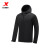 特步（XTEP）【门店同款】双层风衣男2024春季新款防风夹克跑步运动外套男装 正黑色 S