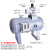 VBA气动增压阀加压储气罐气体空气增压泵 VBA10A-02GN(含压力表消声器) 