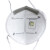 仁聚益KN95活性炭口罩 带呼吸阀 防飞沫粉尘防颗粒物 耳戴式9001V(30只装)