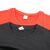 海斯迪克 企业定制短袖工作服 60支棉T恤文化衫广告衫团队服志愿者服 红色 L码 