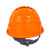 诺瑞斯安 安全帽工地 免费印字 国标V型ABS 建筑工程电力施工劳保工人头盔 欧式大帽檐透气款橙色