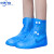 防水雨鞋套防滑硅胶下雨天雨鞋套男女加厚高筒防雨靴套雪批发  B 590蓝色