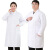 江波（JIANGBO）白大褂加大加肥医生服 工作服 男士长袖薄款 S 