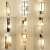 欧普源兴现代新中式创意壁灯铁艺布艺仿古卧室床头壁灯过道客厅背景墙灯饰 1064