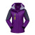 瑞可特 RSF153 男女保暖冲锋衣 秋冬户外防风可拆卸内胆工作服 三合一-女款紫色（可定制） XL 