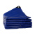 立采 蓝色刀刮布加厚防水布pvc高强丝篷布 4x6m 1件价