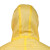 易美丽诺 LSL0144 一次性连体防护服工业隔离衣加厚无纺布防尘防水防护服 黄颜色（XXL）