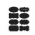 稳斯坦 WST1011 黑板贴(120枚)可擦除防水标签贴 瓶罐黑色PVC黑板贴纸 款式170*130mm