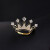 玛萨皇冠香港男士西装胸针胸花领针简约别针装饰创意百搭皇冠 520情人节礼物银色