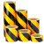 RFSZ 黑黄斜纹反光警示条 安全区警戒线墙贴地板贴标志  40cm*45m