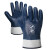 丁腈橡胶手套大口浸胶防油防水耐磨加厚工业柴油电焊工作保护手套 蓝色磨砂手套:3双 XL