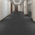 五星盾 复合双条纹地毯 PVC防滑除尘吸水地垫整卷大面积可剪裁耐磨脚垫 走廊过道楼梯毯 烟灰色 宽0.9m（单米价格）