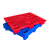 九脚网格塑料托盘叉车仓库地垫托板防潮垫板物流专用地堆货物 100×60cm六脚网格加厚款红色