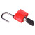 沸耐笙 FNS-24375 电力表箱锁物业锁户外塑钢锁 35mm锌合金锁芯单开/红色 1把