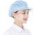 约巢适用于一次性厨师帽 厨师帽子防油烟防掉头发透气网帽餐饮厂车间 红色