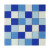 曼坤泳池水晶拼图玻璃马赛克纯色背景墙卫生间厨房水鱼池蓝白地砖 三色浅蓝 30×30