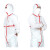 3M 4565白色带帽红色胶条连体防护服 防尘液态化学品喷洒实验室工业清洁作业 XXL
