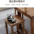 中式阳台休闲桌椅组合小户型家用茶几办公室商用茶桌一体茶桌茶台 1米-茶海桌面 单桌-茶海桌面