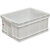 白色塑料箱周转箱长方形级加厚养龟箱收纳盒储物箱物流框带盖 F320箱(外径:350*265*120) 白色不带盖（级PE料）