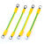 适用光伏板接地线BVR4平方黄绿双色桥架跨接线太阳能机房设备连接线【1月3日发完】 6平方总长20厘米5毫米100根