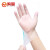 鸣固 一次性手套PVC手套加厚防护100只/盒防护用餐饮家务烘焙手套L码ZA1529