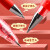 得力（deli）红笔教师批改专用0.5mm红色按动中性笔签字笔墨霸大容量速干巨能写老师改作业试卷水笔 【按动经典子弹头】1支装+20支非得力笔芯