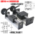 定制适用SGX45直线滚珠丝杆滑台精密导轨模组GX80手摇轮手动十字xyz工作台 单线轨/行程100mm含手摇轮