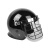 苏识 YZQ055 特种防暴头盔欧式金属网格防爆头盔保安头盔执勤盔 白色 