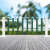 鸣固 栅栏草坪护栏pvc塑钢 户外花园草地物业绿化园林篱笆护栏 双色混合（100cm高）1米价