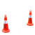 固乡 路锥伸缩连接杆PVC警示杆交通设施雪糕桶筒红白/黑黄反光杆（连接杆红白2米长）