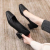 鞋柜达芙妮集团旗下单鞋女2024年夏季新款气质粗跟高跟鞋女韩版百搭工 黑色 34