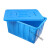 加厚塑料水箱大容量长方形泡瓷砖养龟养鱼水产养殖储水塑料桶 120升水箱70.3*59*39蓝色